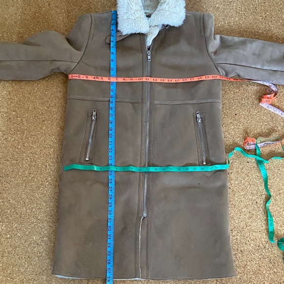 Zara Tan Shearling Coat - Picture 12 of 17